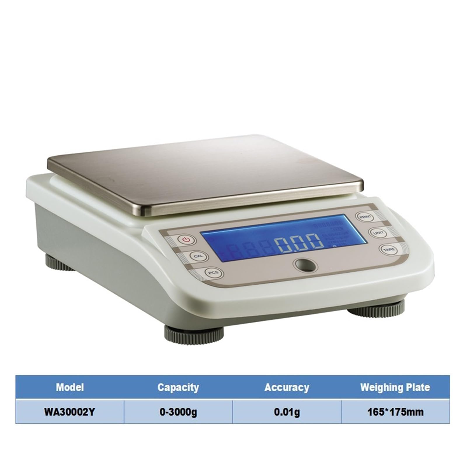 Balance Digitale, Balance de laboratoire en grammes, 5000g, 0.01g, 6000g, 4000g, 3000g, 2000g, 1000g, 10mg(WA30002Y)