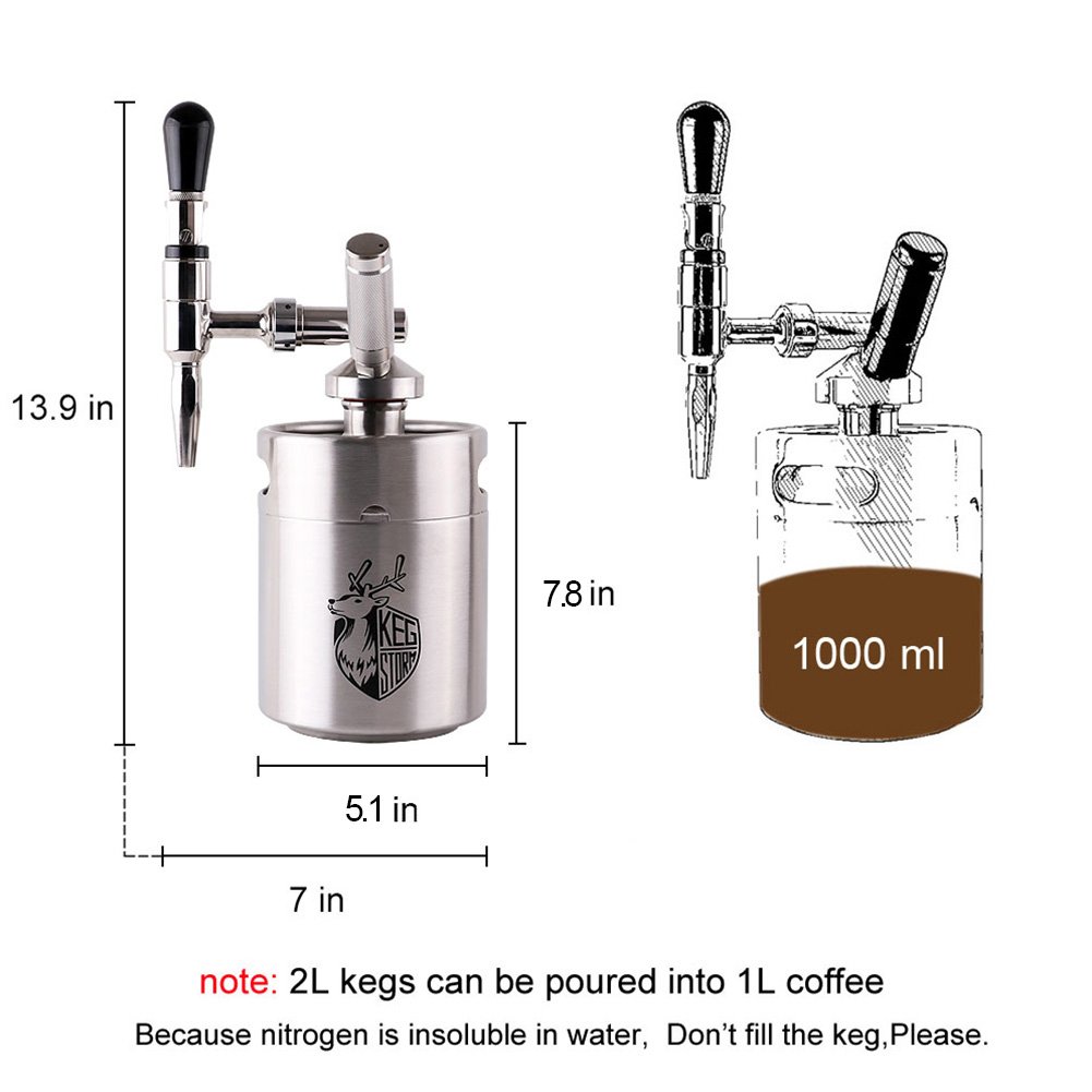 KEG STORM Nitro Cold Brew Coffee Maker 