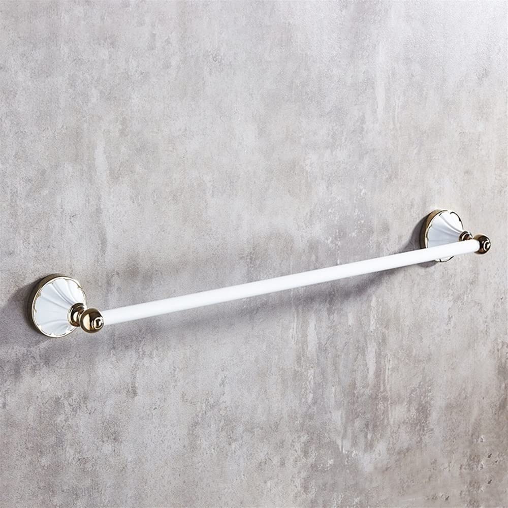 LMYSXAOZ LNNSHX Towel Rails Racks, Bathroom Rack Wall Mounted Holder,Style Rack,Rack,Bath Holder,Bathroom Hardware Toilet Rail/60Cm with 5 Hooks