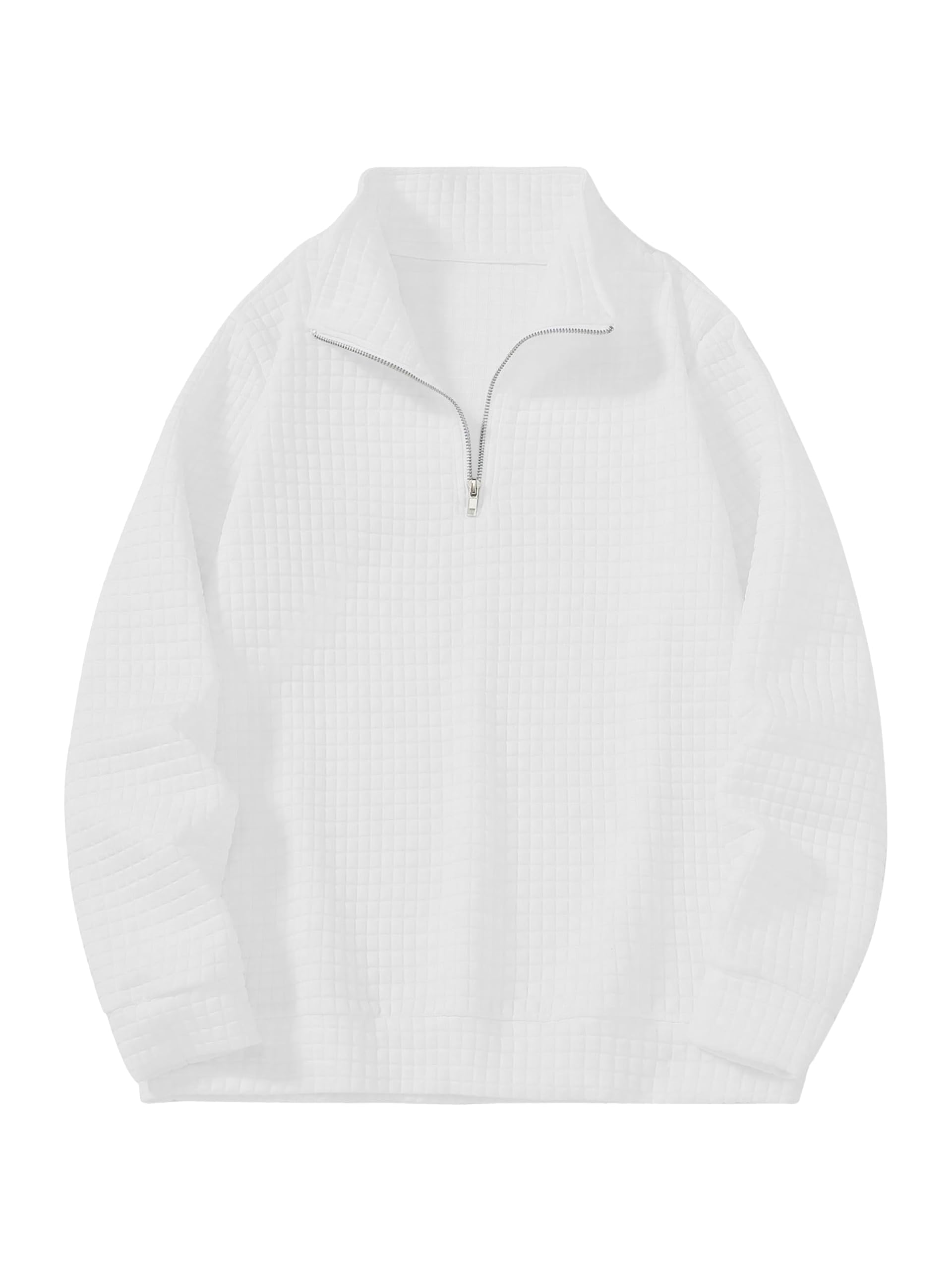 kajaru Men's Textured Half-Zip Short Sleeve Sweatshirt - Casual Summer Pullover Top-picture-36