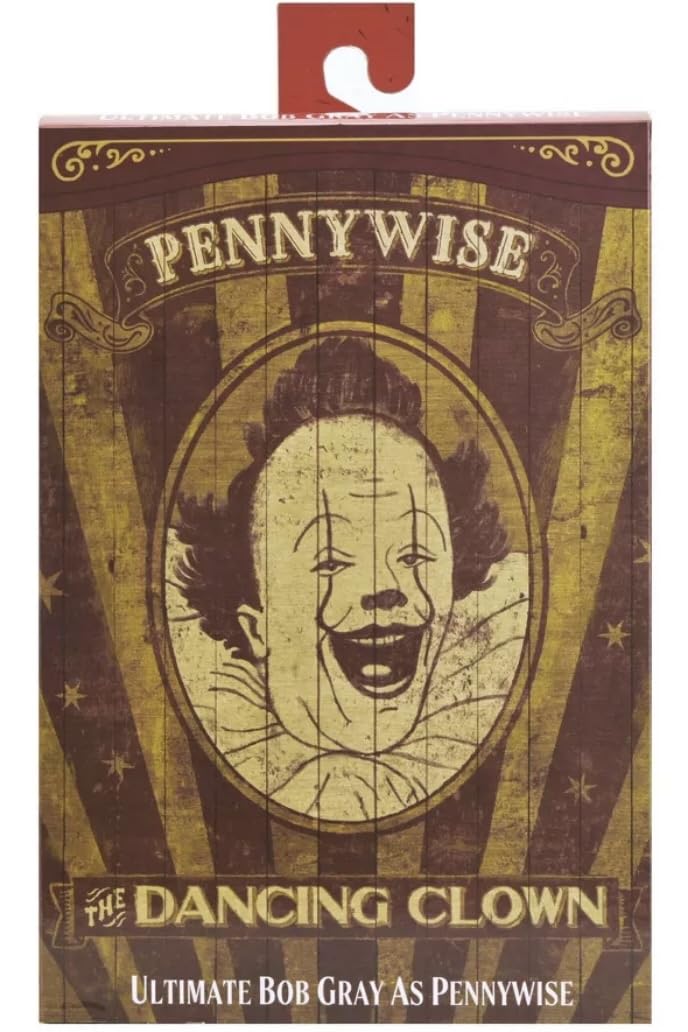 NECA Offiziell – IT: Welcome to Derry – Ultimate Bob Gray als Pennywise Actionfigur im Maßstab 17,8 cm