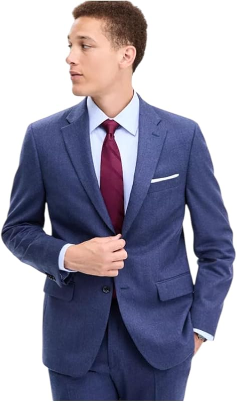 Tommy Hilfiger Abrigo deportivo de ajuste moderno para hombre Blazer 42 R Azul marino Lana sólida