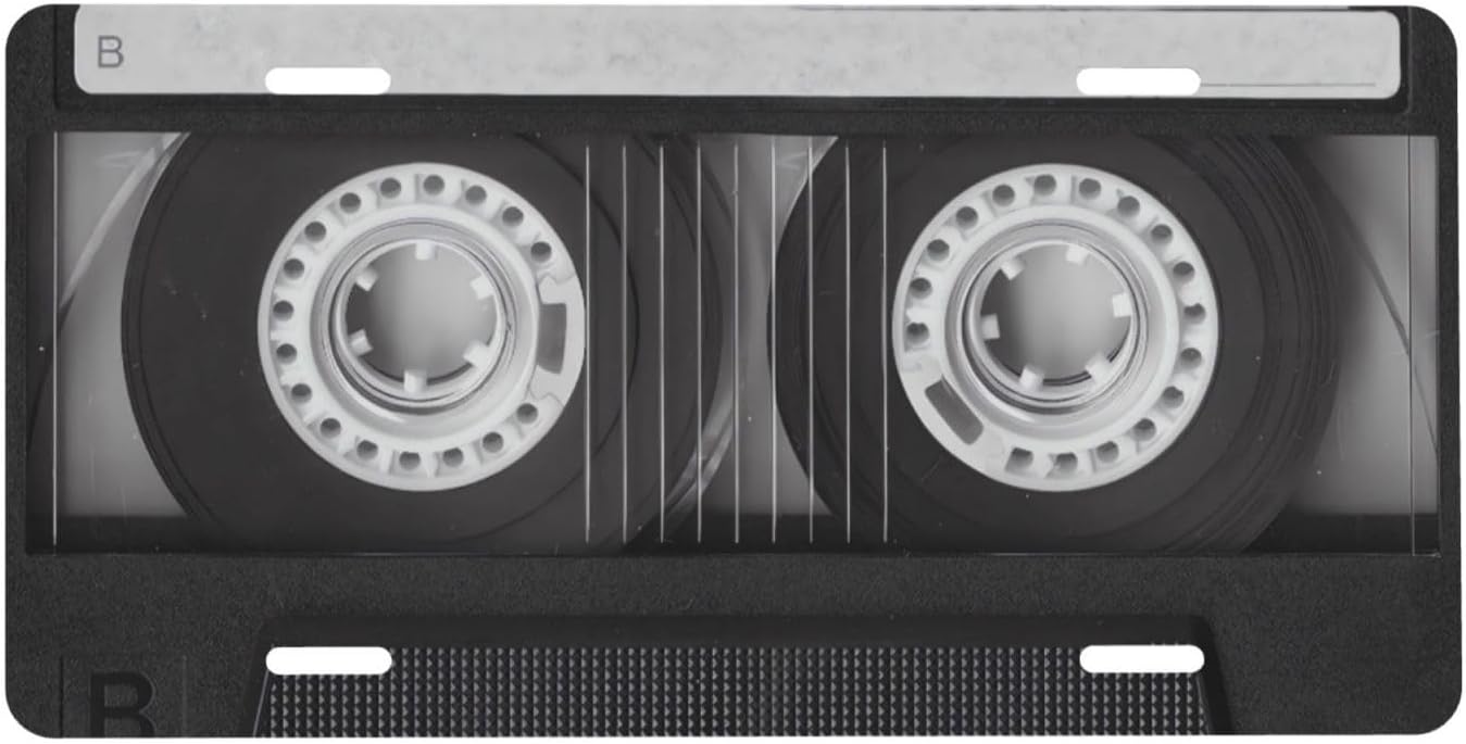 Cinta de casete de aluminio para placa de matrícula de 6 x 12 pulgadas, cubierta de metal para placa frontal de automóvil, accesorio de decoración