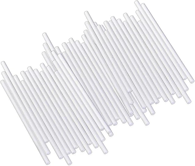 200 Pcs Lollipop Sticks Paper Sticks White Cake Dowel Rods for Crafts Cake Pops Lollipops Making White