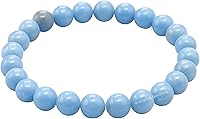 Vista 525 de Amazing Gemstone Pulsera de cristal para mujeres y hombres, pulsera de cristal curativo de protección, pulsera elástica con cuentas de piedras