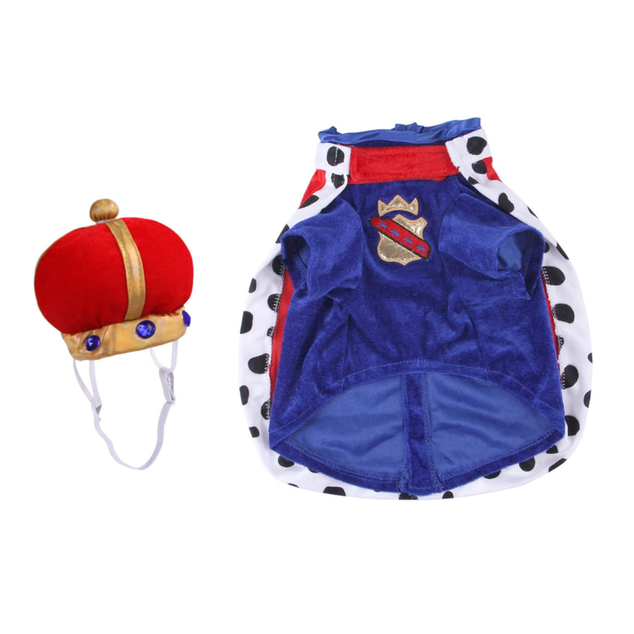 Sosoport 2sets Costumi Per Cani Con Mantello e Cappello Abbigliamento Per Animali Domestici Comodo e Leggero Adatto Per Festività e Foto