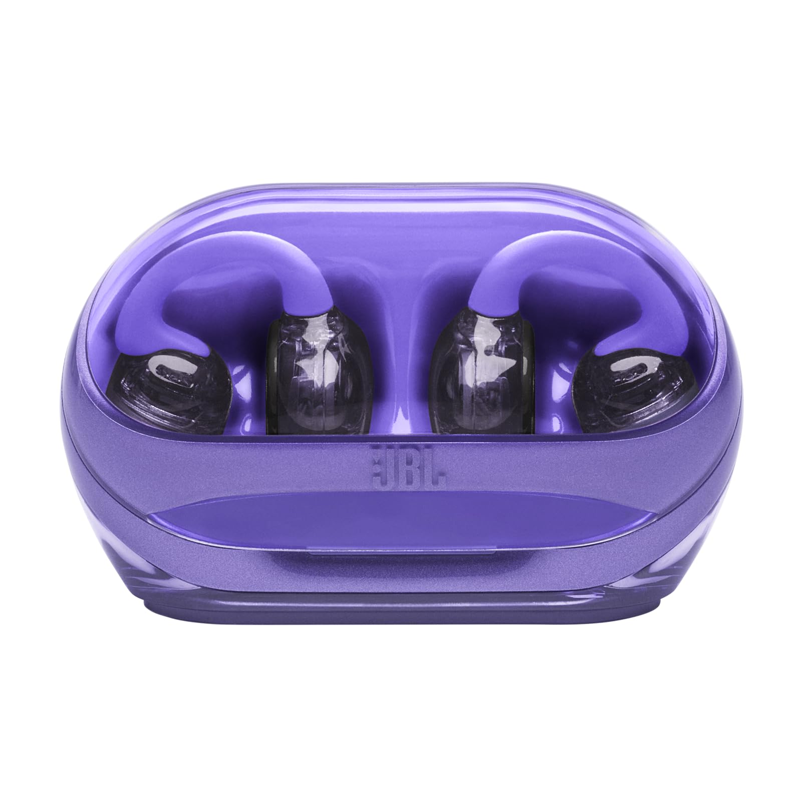 JBL Soundgear Clips, True Wireless Słuchawki, Ghost Purple | Otwartej Konstrukcji, SonicArc Design, do 32 Godzin Działania, Odporne na Wodę i Kurz IP54, Technologia JBL OpenSound