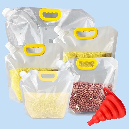 Bolsas de almacenamiento de granos bolsas de pie más gruesas transparentes 1L15L2L5L10L
