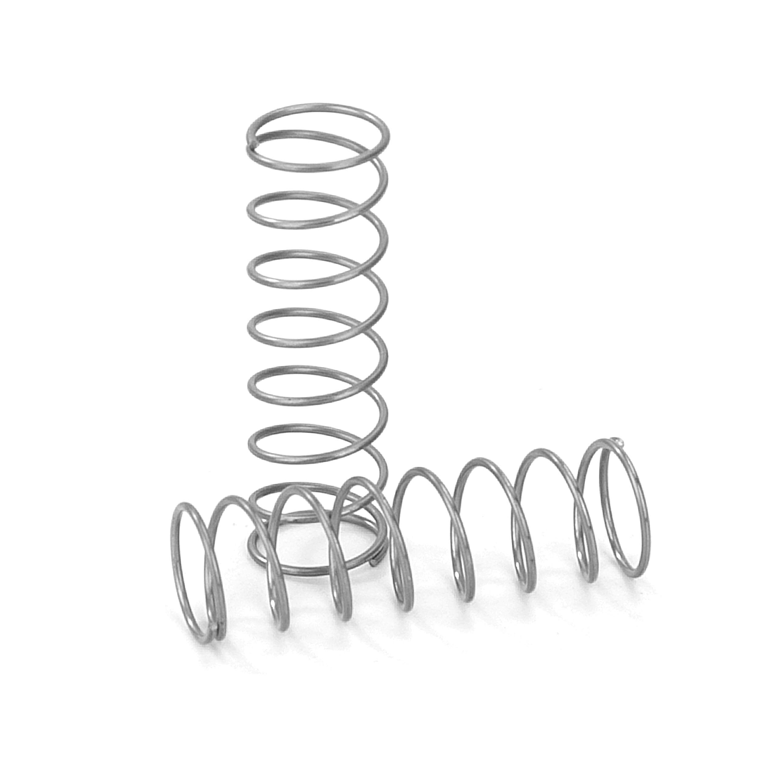 Produktbild von 4x Druckfedern Edelstahl 304 – 0,9x20x25 Mm – Max. Federkraft 0,56 Kg – Poliert, Rostfrei, Für Viele Projekte