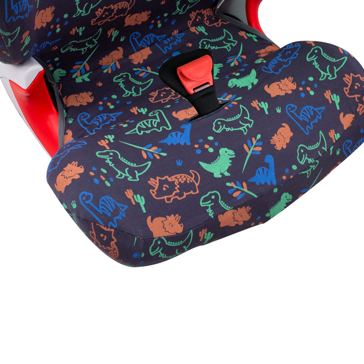 JYOKO KIDS Bezug kompatibel mit Römer KIDFIX II XP SICT, kidfix 2 S, Kidfix Z - Line (HAPPY DINO, MIT AUGE)