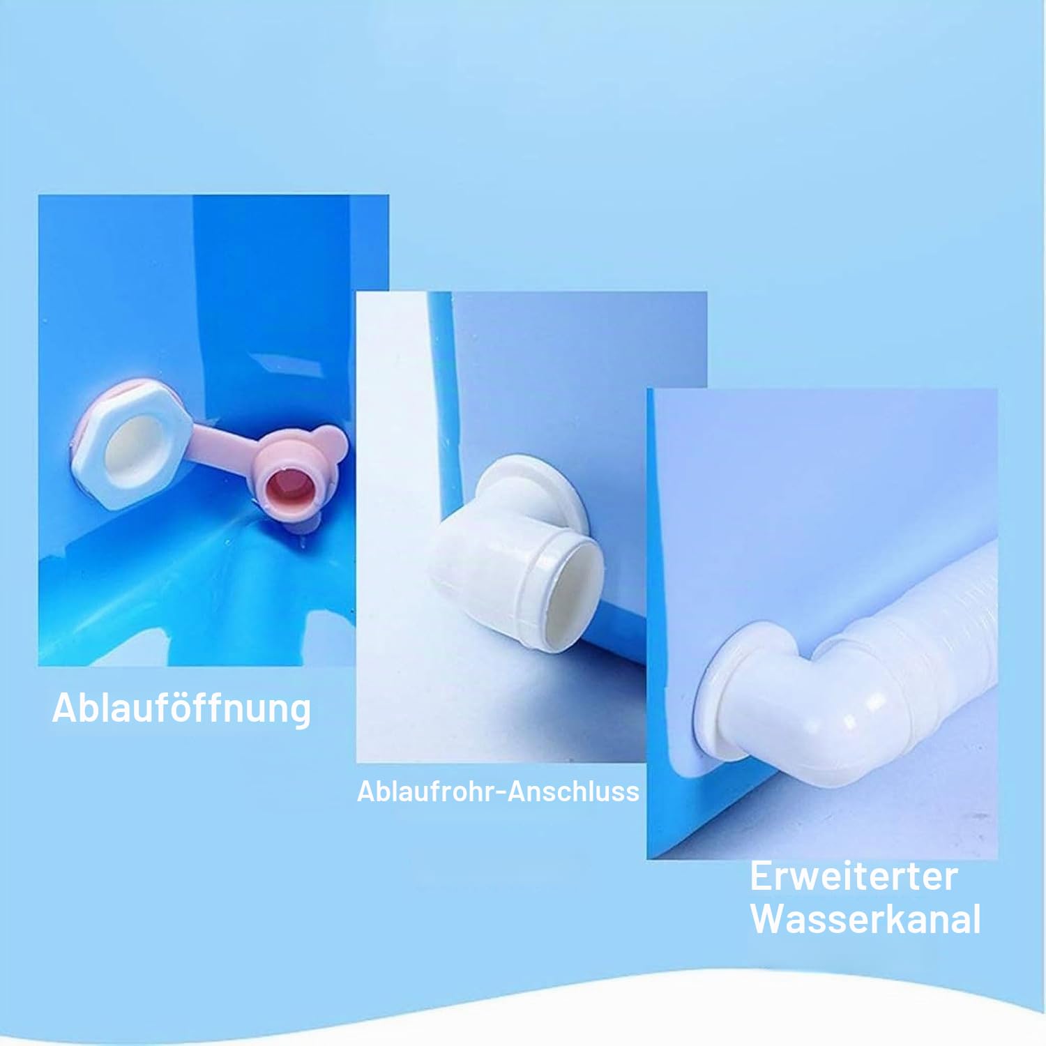 Faltbare Badewanne für Dusche – Mobile Badewanne für Erwachsene & Kinder, Große Klappbare Badewanne für Badezimmer, Balkon & Outdoor – Baby Badewanne Faltbar, Komfortable.