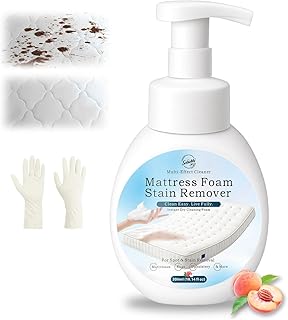 Snowlily Mattress Stain Remover Foam Spray - Multi-Surface Fabric and Upholstery Cleaner for Mattress, Couch, Carpet,300ml