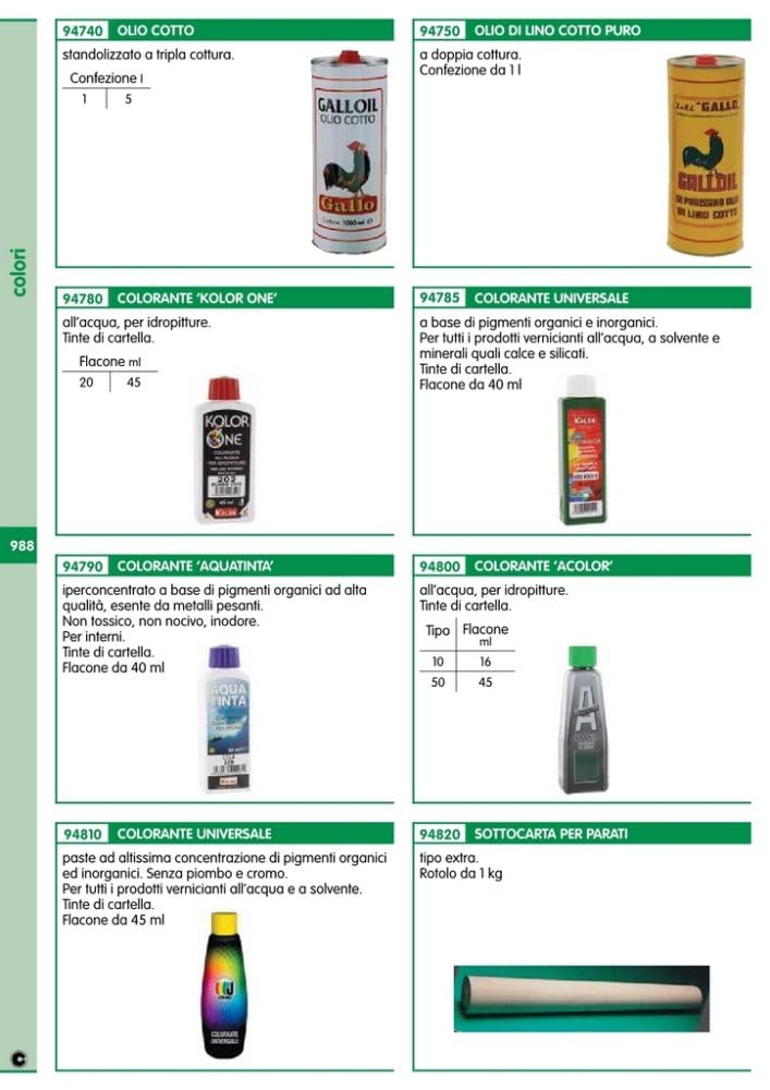 20PZ OLIO DI LINO COTTO "GALLO" DA LT.1 NextradeItalia Mod.FERX.Q13VY