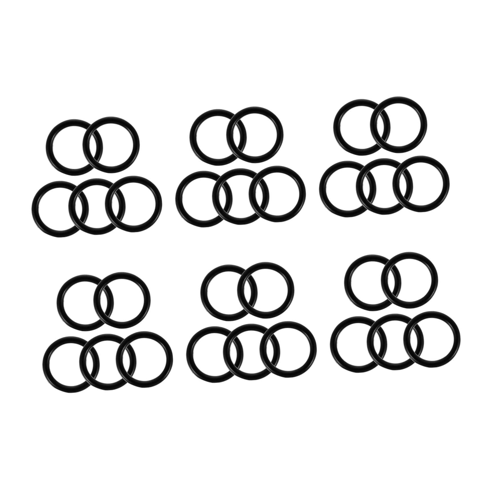 CIYODO 100pcs Skeleton Decor Trash Can Lock Lid Mechanical Combination Sealing Assortment Gasoline Sealing Gaskets Gas Connections Rings Garages Kit Washers Black Nitrile Rubber