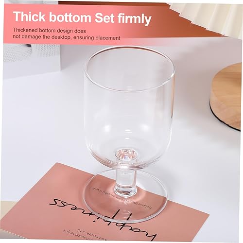 Vista 6 de DECHOUS Copas de agua Postre Shot Cups Mini Trifle Bowls Copa de cáliz de vino Taza de cáliz Taza de pastel de suciedad Copas de Sundae Vasos