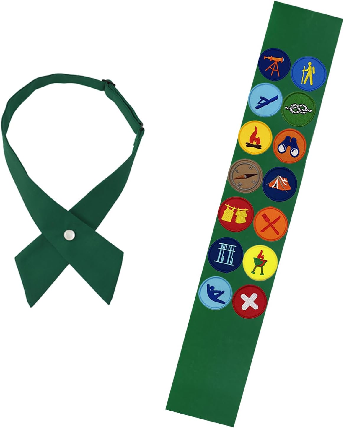 TANTAKO Green Stain Slash with Iron On Patches for Halloween Cosplay Costume Accessories