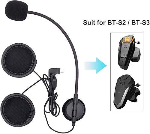 Microfono Auricolare Sostituzione Accessorio per Casco Moto Bluetooth Interfono per BT-S2 BT-S3 Cuffie Microfono Microfono Auricolare Sostituzione Accessorio per Casco Moto Bluetooth Interfono per BT-S2 BT-S3 Cuffie Microfono