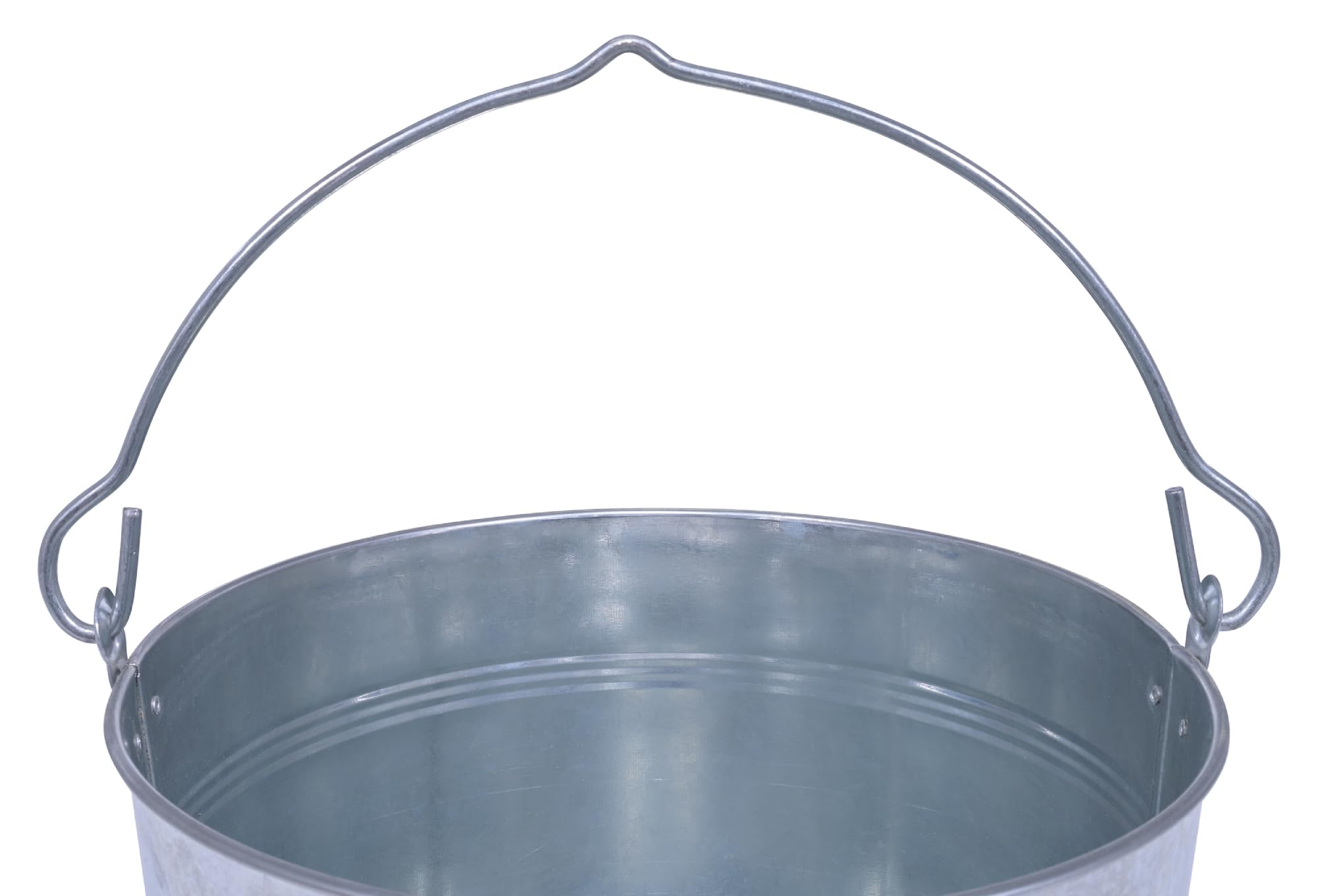Vestil BKT-GAL-500 wiadro ze stali ocynkowanej, 25 cm głębokości, 5 galon, pojemność 44 funtów