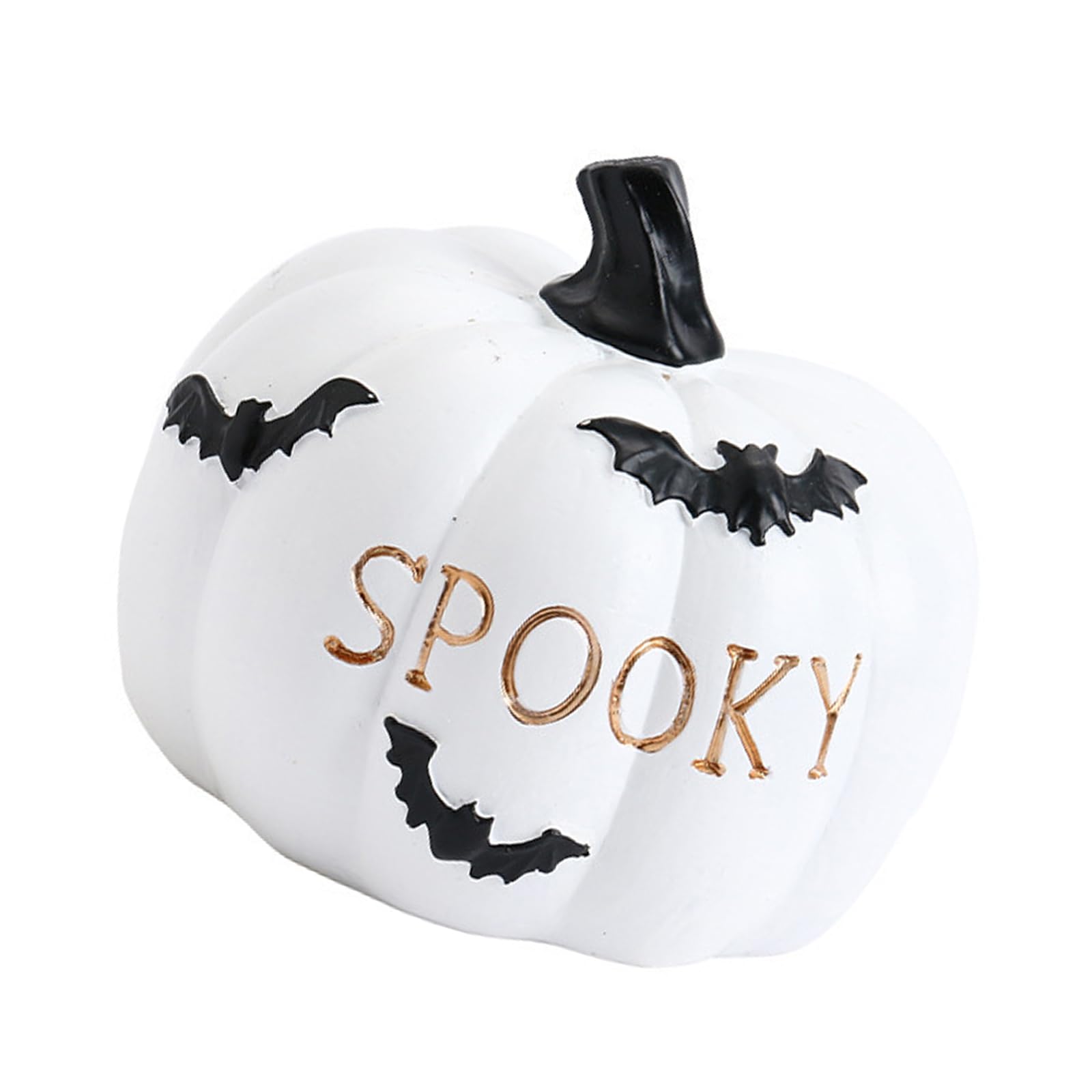 Elnwnnkc Sturdy Resin Pumpkin Sculpture Decors Festival Halloween Pumpkin Resin Figurine Ornament Charm for Seasonal Decorating Decoration
