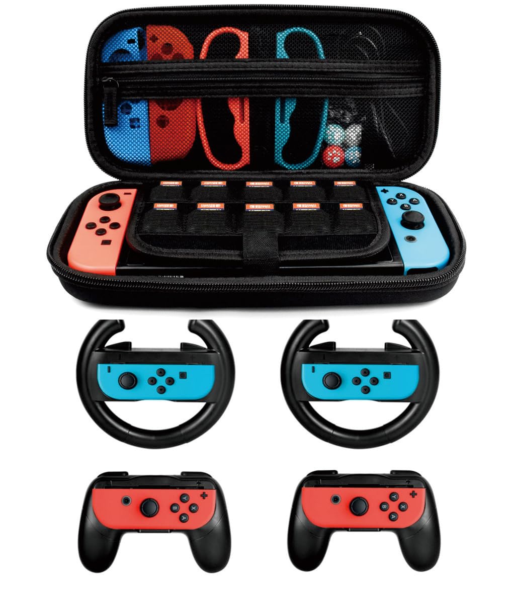 Nintendo Switch Oyun Başlatıcı için Aksesuar Seti, 2X Direksiyon