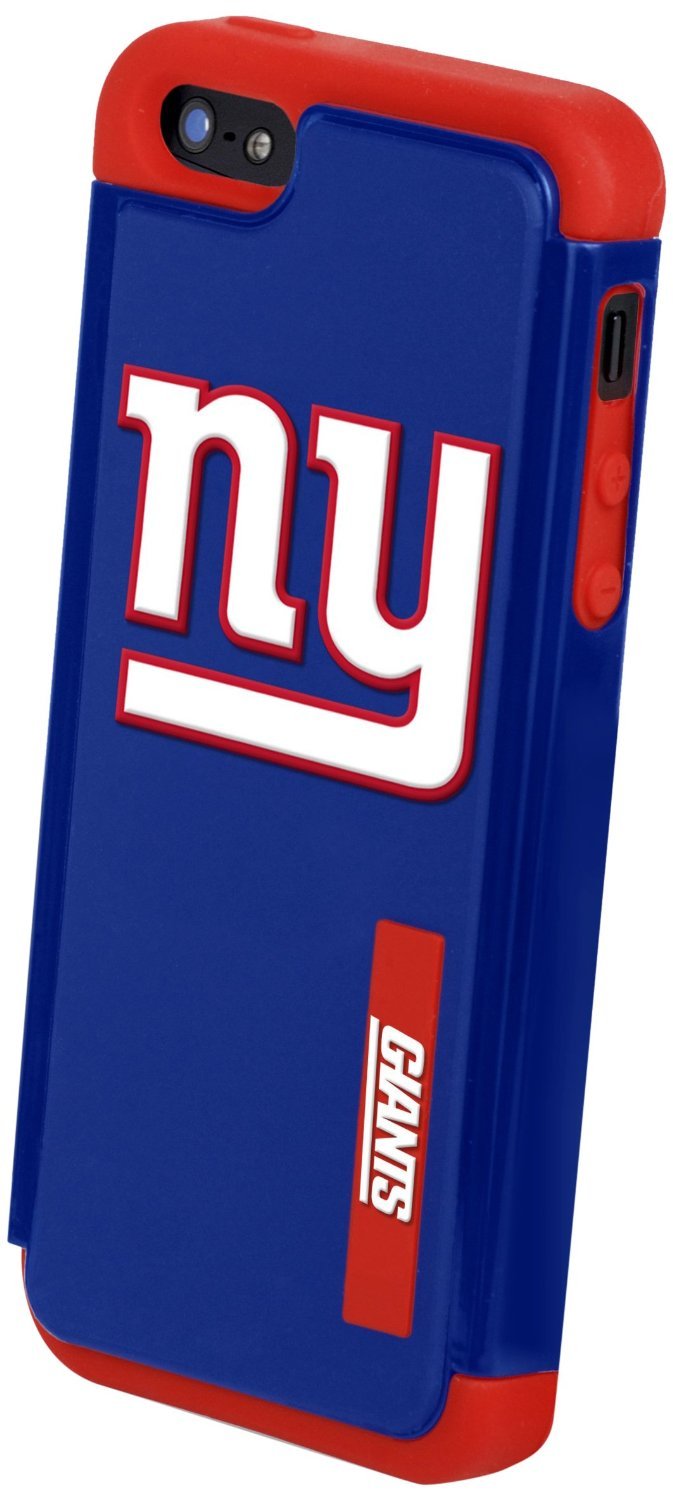 FOCO NFL New York Giants Unisex iPhone 5 Dual Hybrid Case- Team Color, One Size
