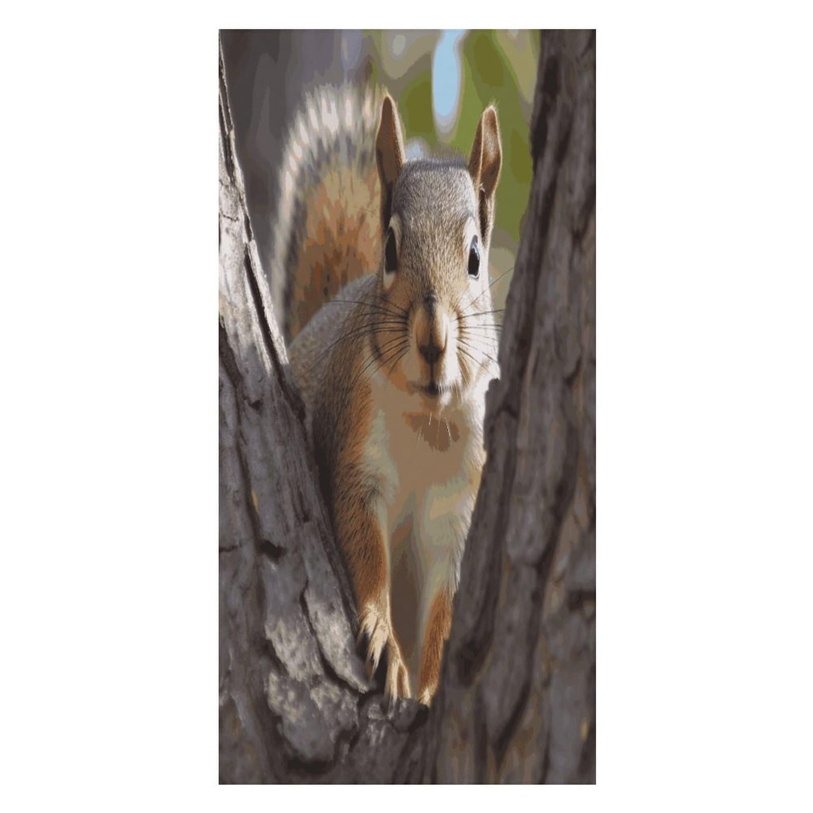 FekiLoot Squirrel in The Tree Beach Towel Oversized Bath Towel Ultra Soft Pool Towel Cozy Swim Towel Silky Lounge Towel Quick Dry Travel Towel Gentle Absorbent Towel for Adults Women Men