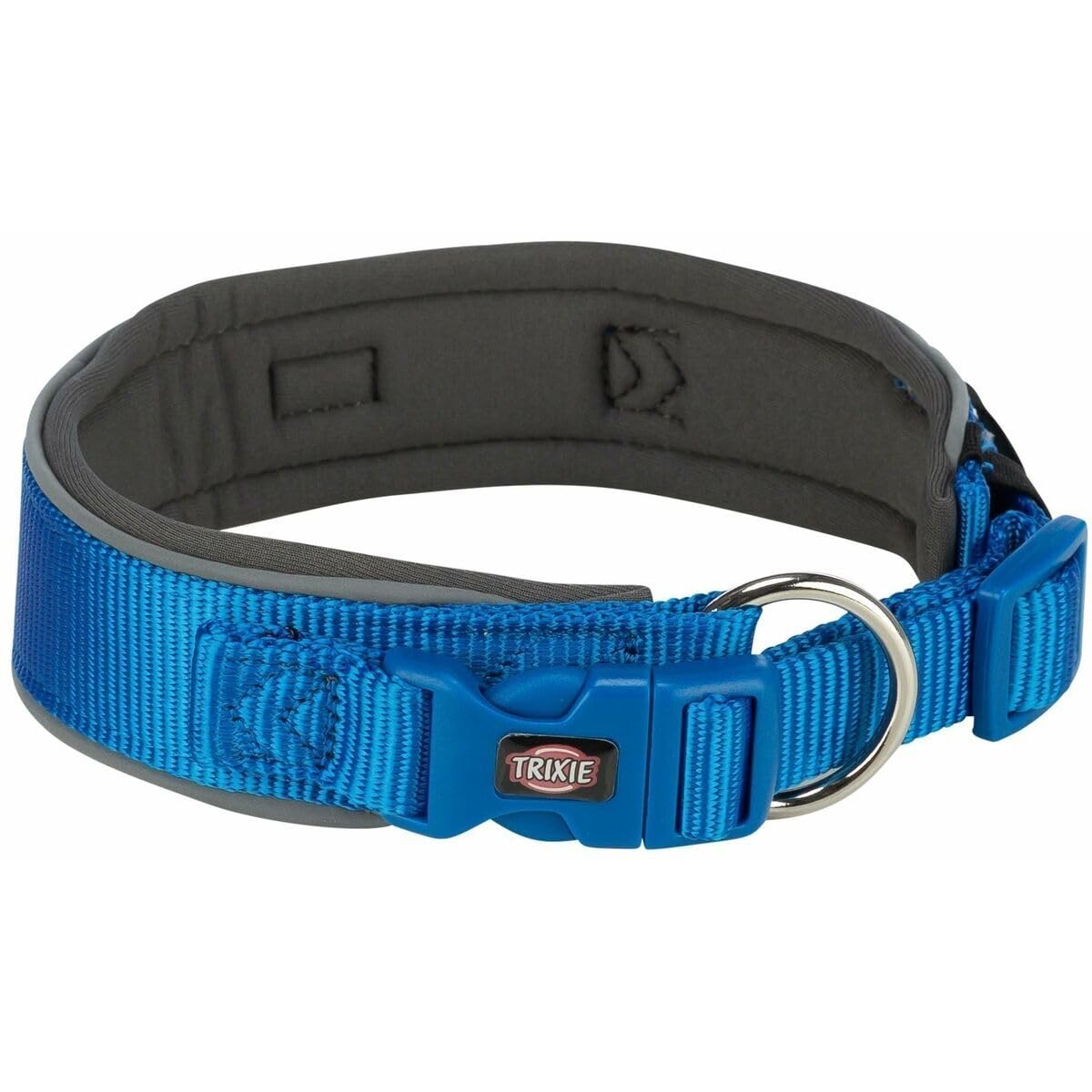 TRIXIE Premium Collar Size L-XL: 20.9-24.4 in/2.0 in neck circumference in blue