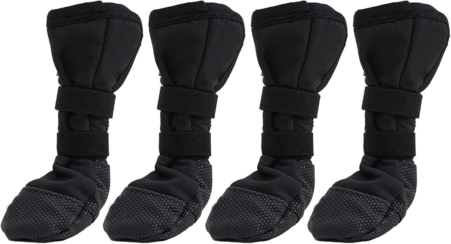 2 Pair Dog Shoes Protective Feet Covers Socks for Pet Indoor Use Outdoor Feet Covers Socks Booties
