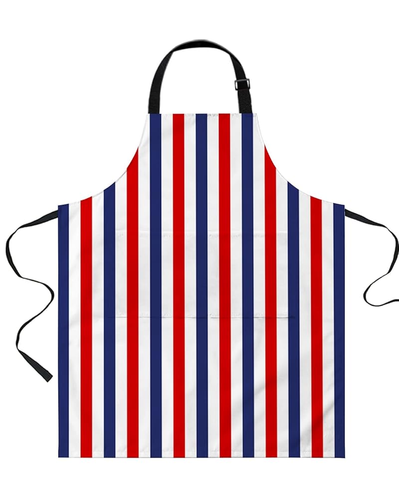 Amazon.com: LEOKOTI Red Blue White Striped Aprons for Women