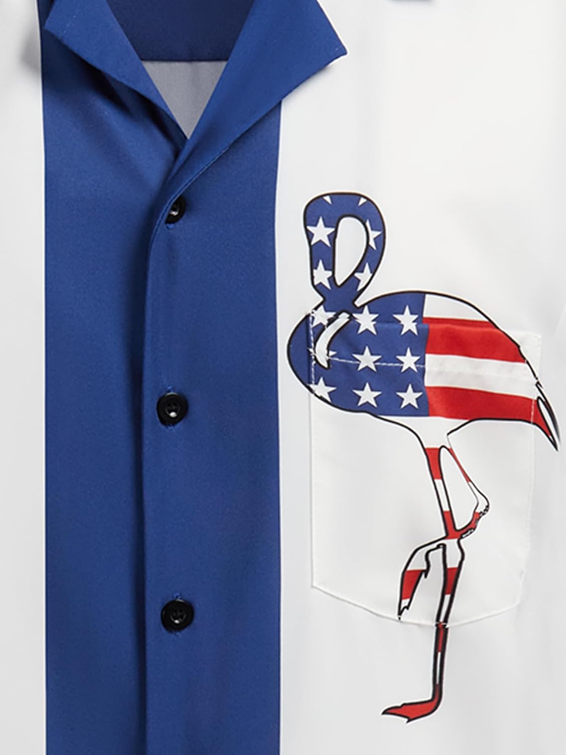 Hardaddy Men's Camp Collar Retro Vintage Bowling Button Down Shirt with Pocket Casual Short Sleeve Beach Shirts Summer - Image 5