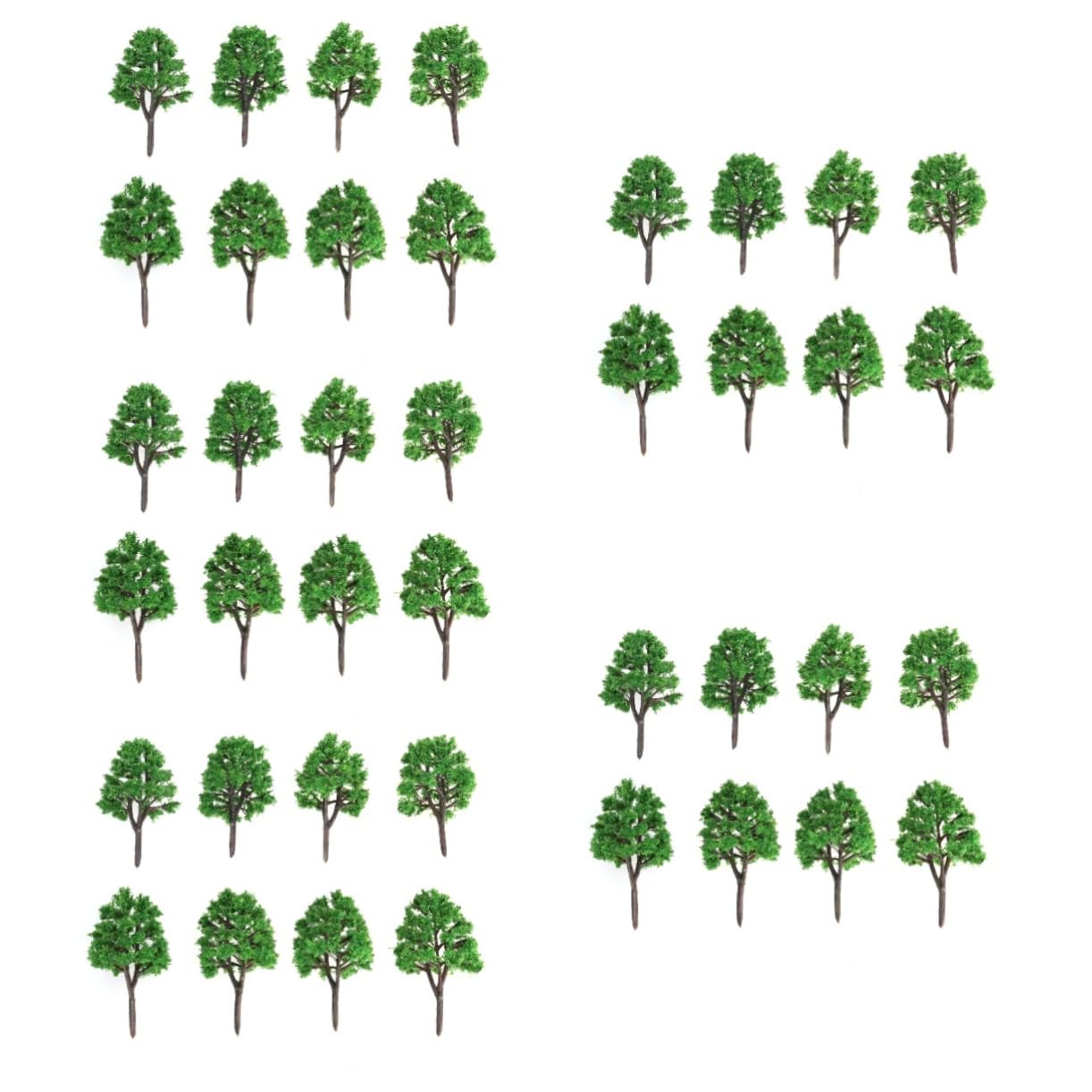 TEHAUX Lot De 5 Arbres Miniatures pour Diorama 20 Pièces X 5 Matériaux De Base pour Maquettes Arbres Verts