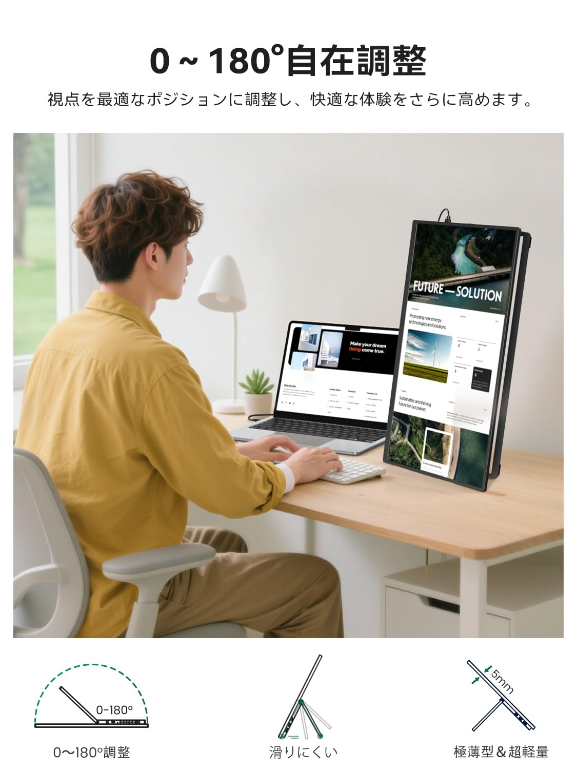 Amazon.co.jp: モバイルモニター 15.6インチ 保護ケース付き Vimonic