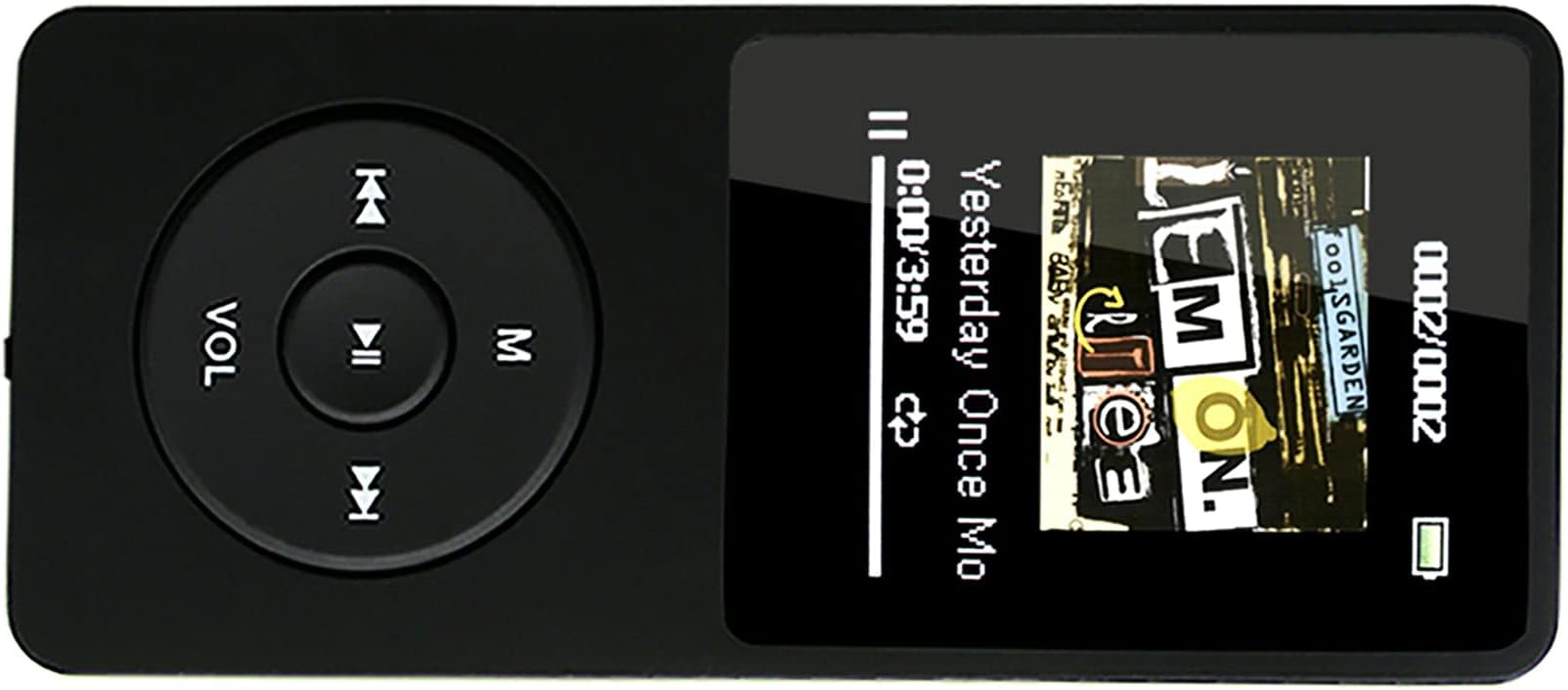 MP3 Player, 64GB Portable HiFi Sound MP3 Music Player, Audio Player Support 128G TF Card with Recorder, Video and FM Radio (Blackgreen)