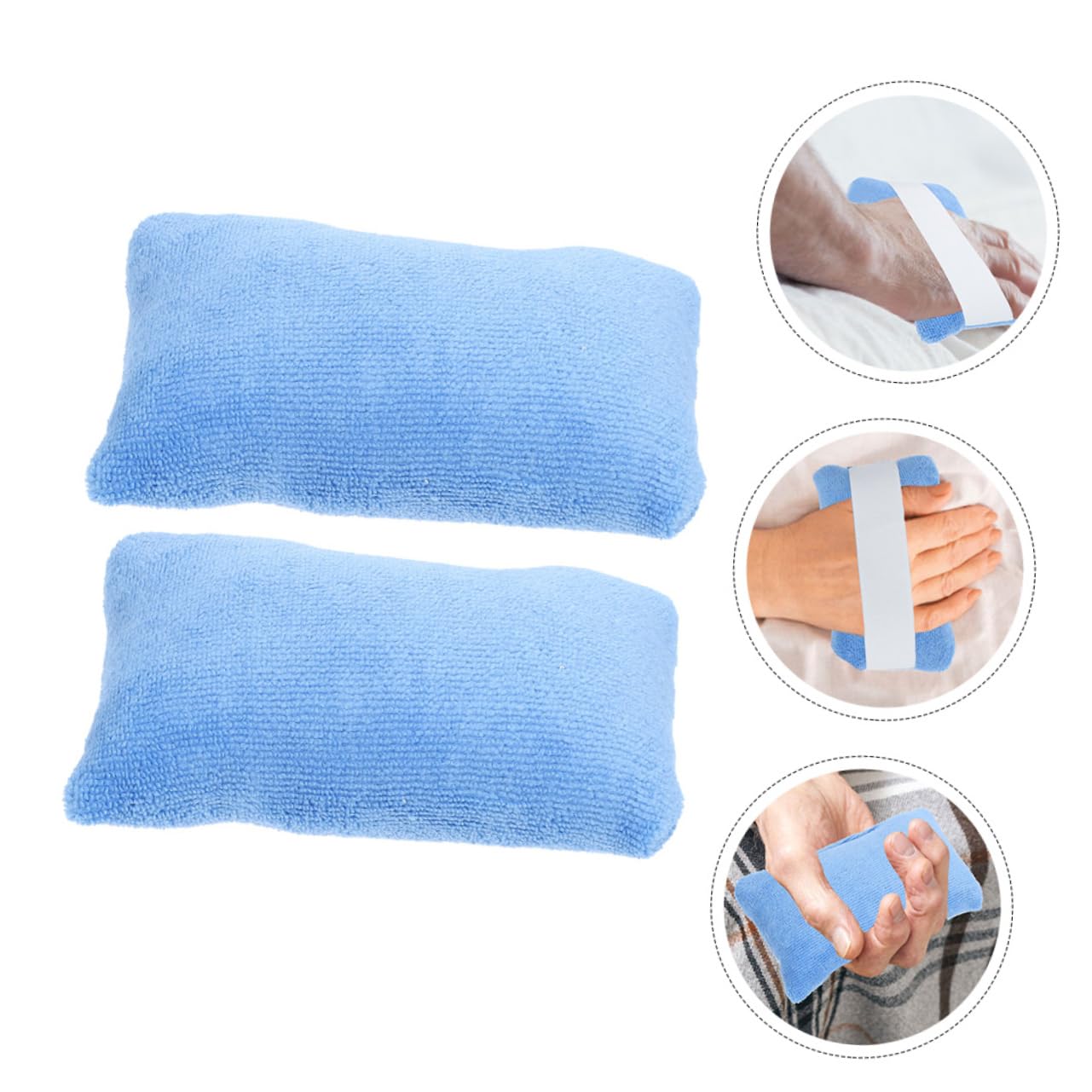 Fingergriffkissen 2 Stück aus Tuch und Daunen, Ergonomisch für Hand