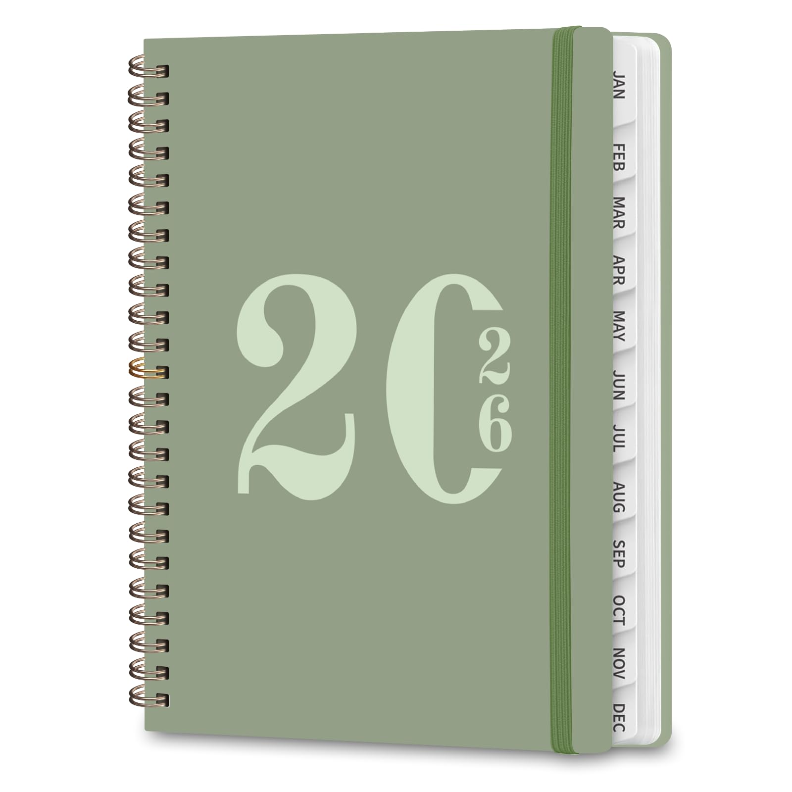 2026 Planner, Weekly and Monthly Calendar Agenda Book, Jan 2026 - Dec 2026, Hardcover Planning Academic Planner for Office School Supplies and Desk Accessories - A5 (6.3'' x 8.5'')