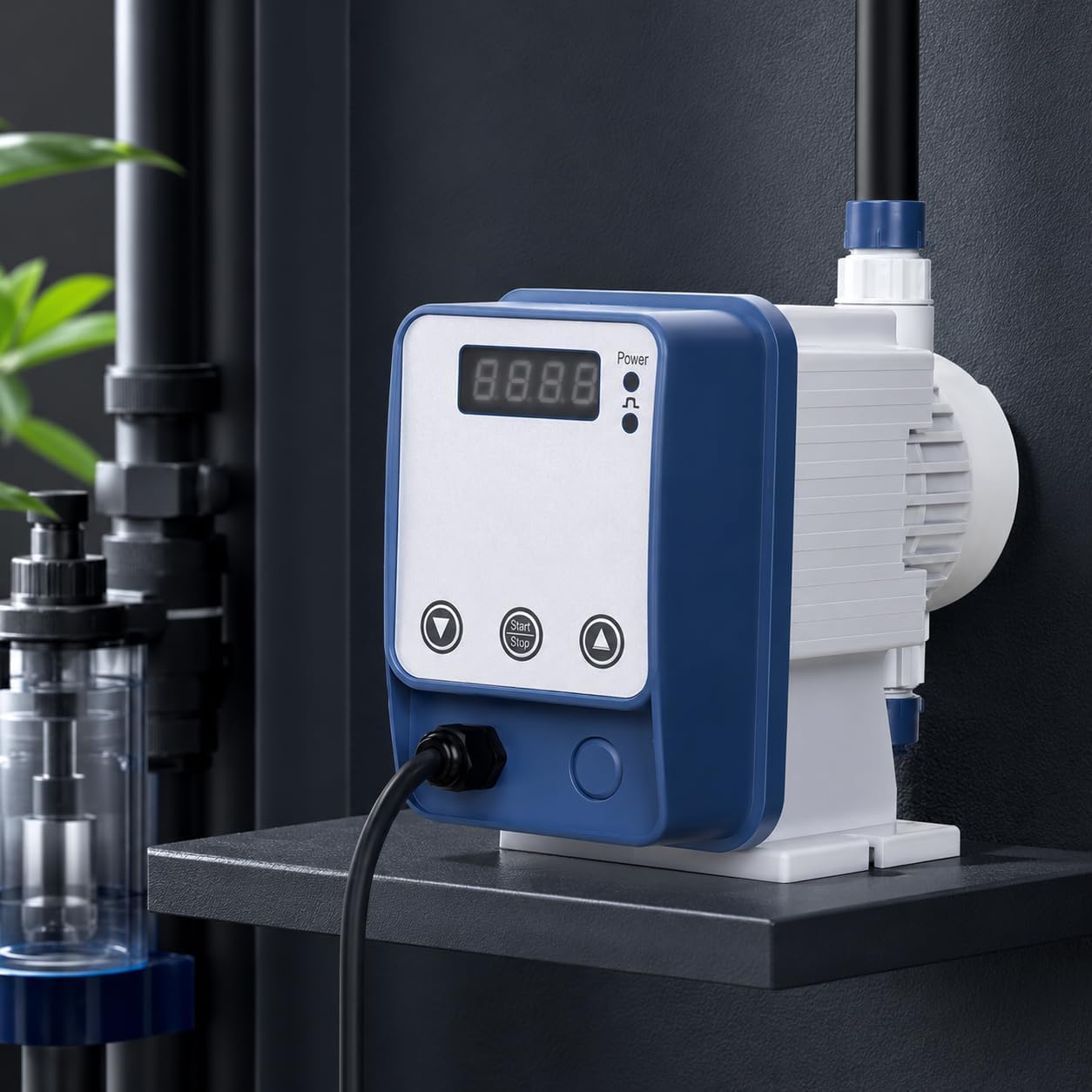Pompe doseuse à membrane électromagnétique 220 V 6 L/H 5 bar | Design résistant aux acides et aux alcalins pour le traitement de l'eau et les applications de dosage chimique