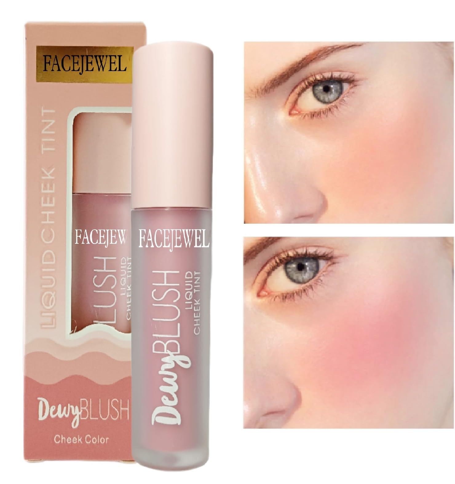 Peach Colors Liquid Blush/Cream Blush Makeup for Cheeks,Natural-Looking Lightweight Flush Blusher for Woman Cheek&Lips-image-25