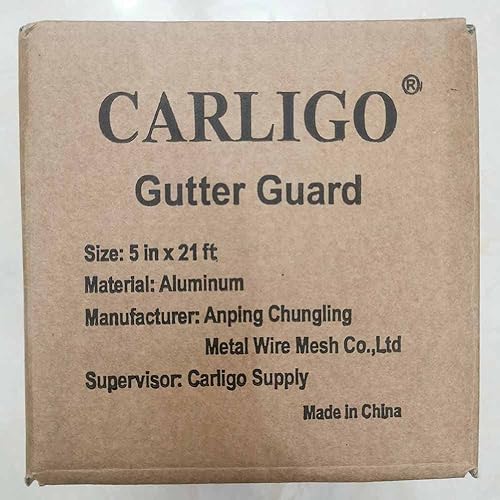 Miniatura 8 de Carligo Protector de canaleta grueso, protectores de hojas para canalones, rollo de protección de canaletas de filtro de hojas de aluminio de 5