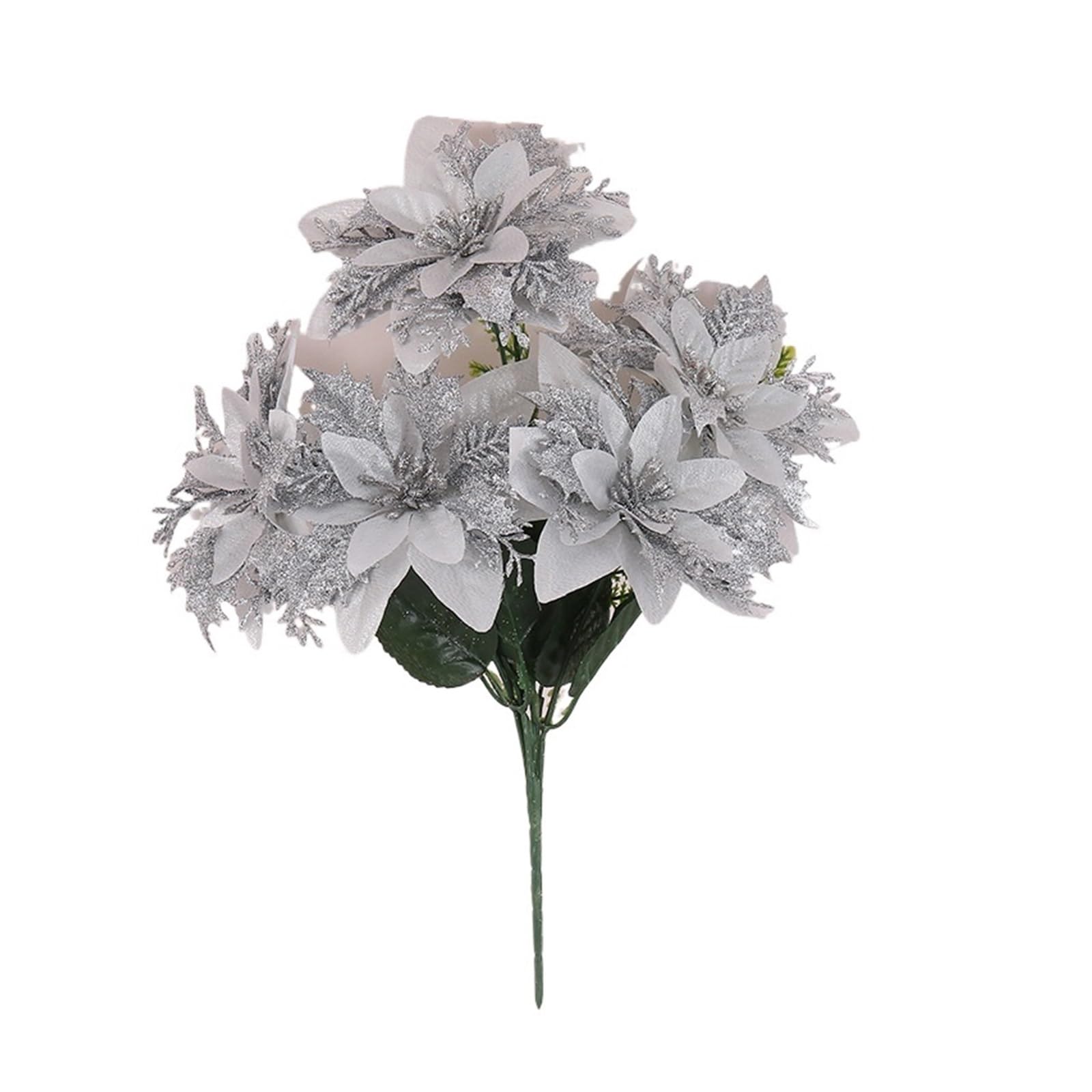 Casetlong 3Pcs Artificial Flower Bouquets For Home Decor Ornaments Wedding Party Event Arrangement(Black)