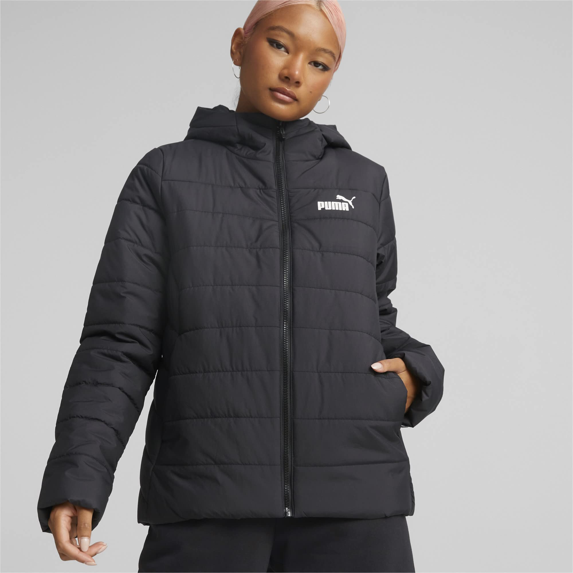 PUMA Ess Chaqueta Acolchada Con Capucha Chaqueta acolchada Mujer (Pack de 1)