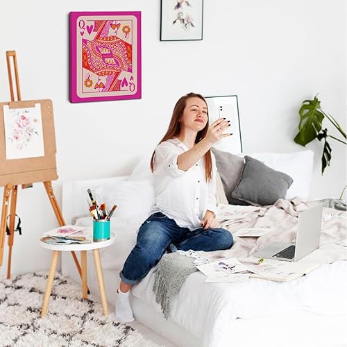 Miniatura 5 de Póster estético retro de color rosa preppy, arte de pared, arte estético de pared para niñas, pintura femenina moderna, decoración de pared,