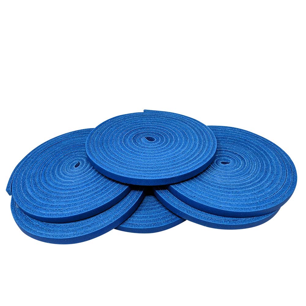 TOFL Lot de 6 bandes de dentelle pour gants de baseball et de réparation – Bleu roi | Lacets plats en cuir de vache de 183 cm pour gants de baseball et softball, gants de récupération et restauration