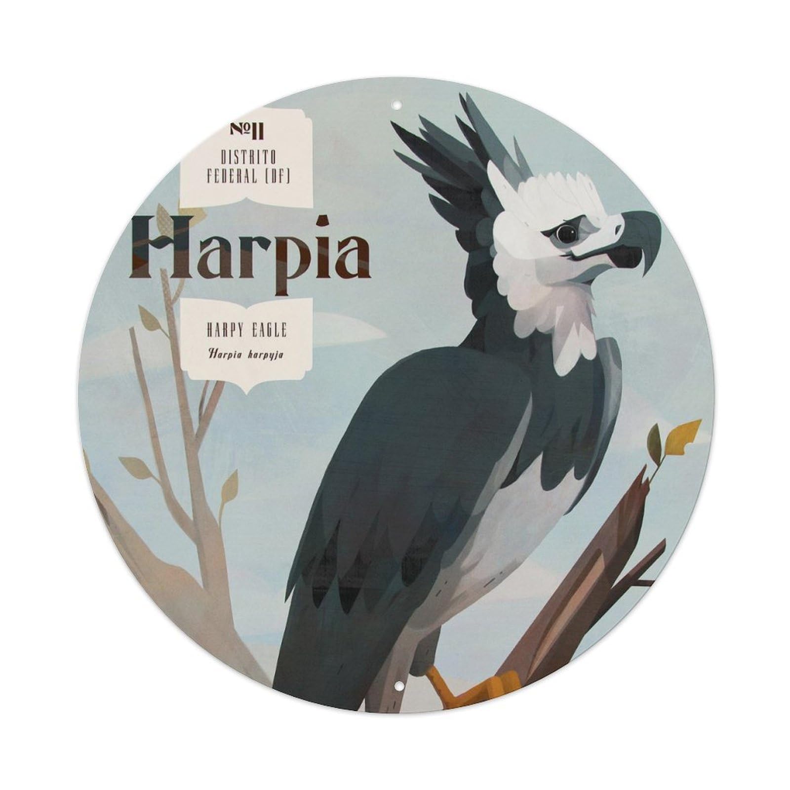 Harpy Eagle Vintage Animal Metal Tin Sign