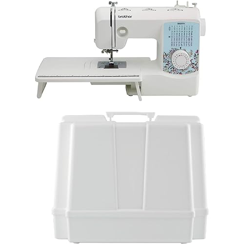 Brother XR3774 37-Stitch Sewing and Quilting Machine with Wide Table and 5300A Hard Plastic Storage and Carry Case