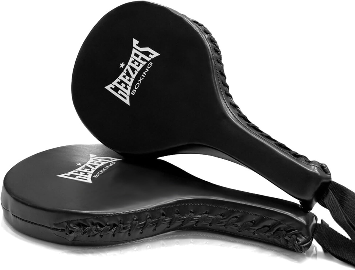 Geezers Boxing PU Punch Paddles Boxing Focus Paddles MMA Punch Pads Coaching Strike Mitts Speed Training Mitts