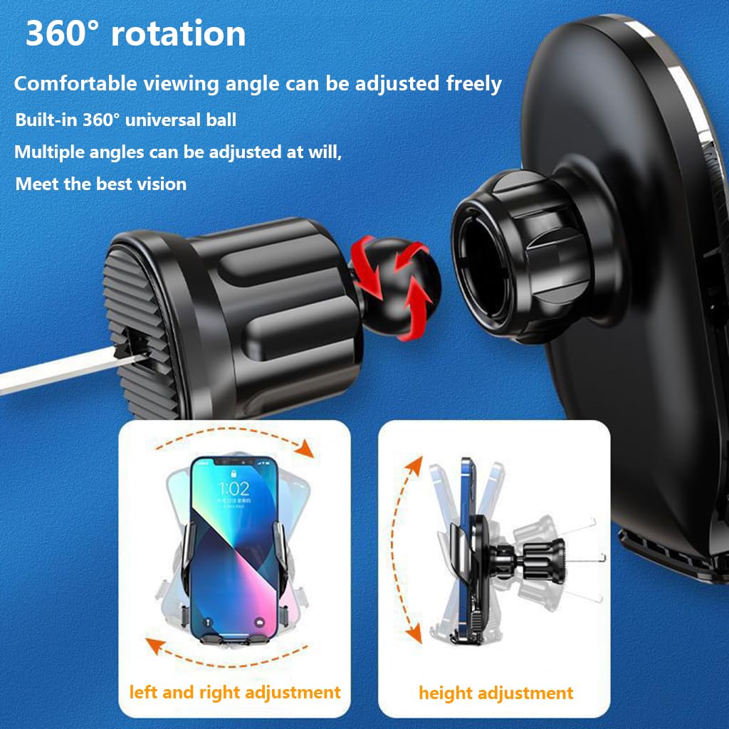 Autotelefoonhouder voor Volvo XC60 S60 S90 V90 XC90 XC40, Mobiele Telefoonhouder Automobielhouder 360 ° Rotatie Verstelbare Telefoonhouder Auto-Accessoires, Xc90 2015~2023