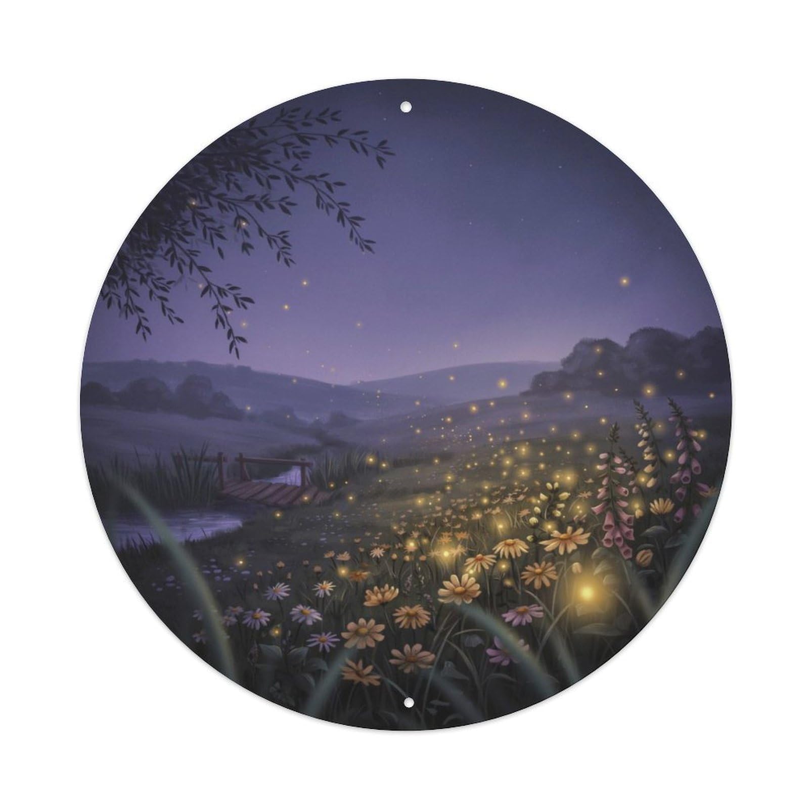 Vintage Firefly Summer Night Metal Tin Sign Plaque
