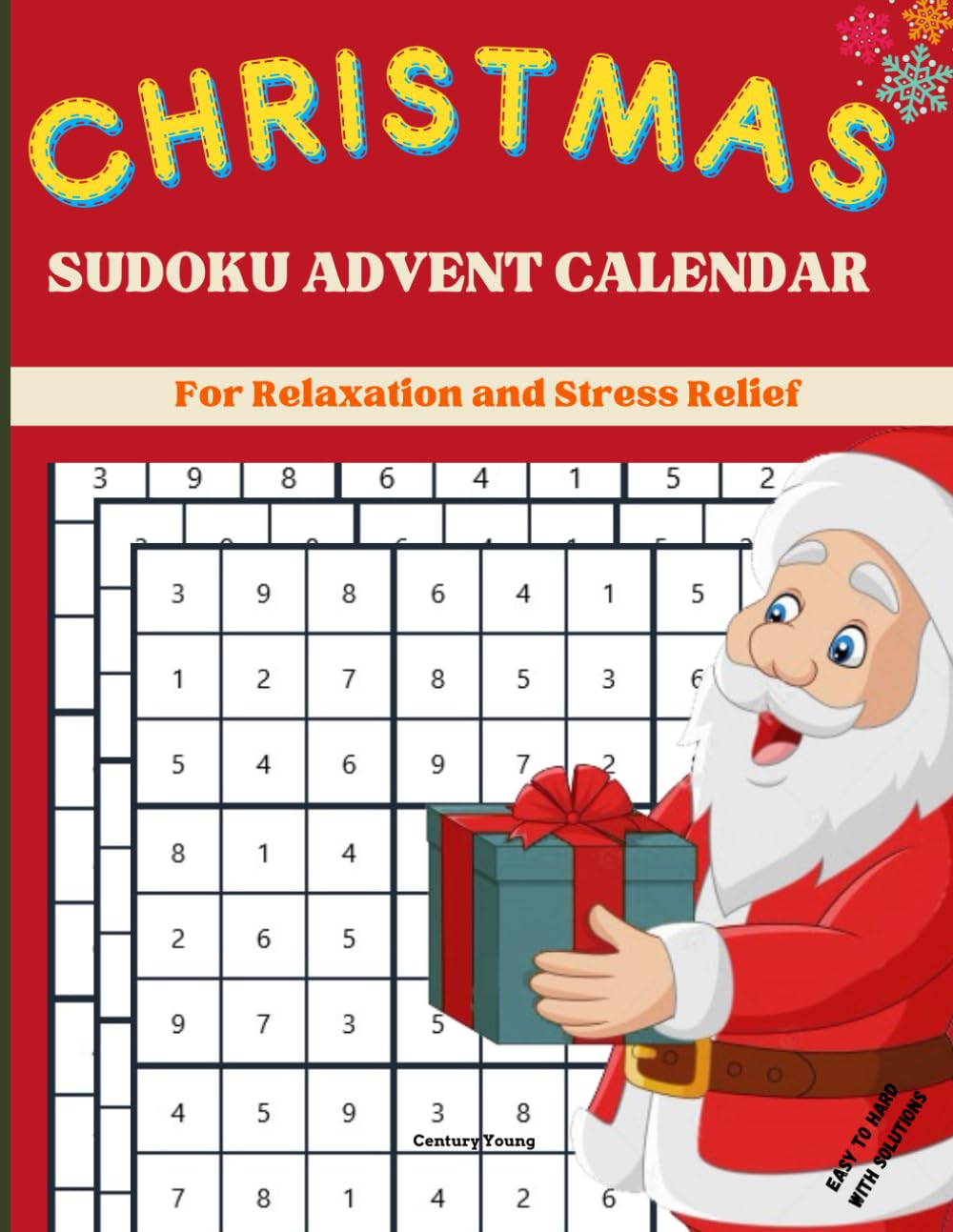 Christmas Sudoku Advent Calendar: Logic Puzzles and Answers | Easy-Hard | Advent Calendar | Activity Book for Kids, Teens, Adults, and Seniors | Large ... Gift Ideas for Teens, Adults, and Seniors