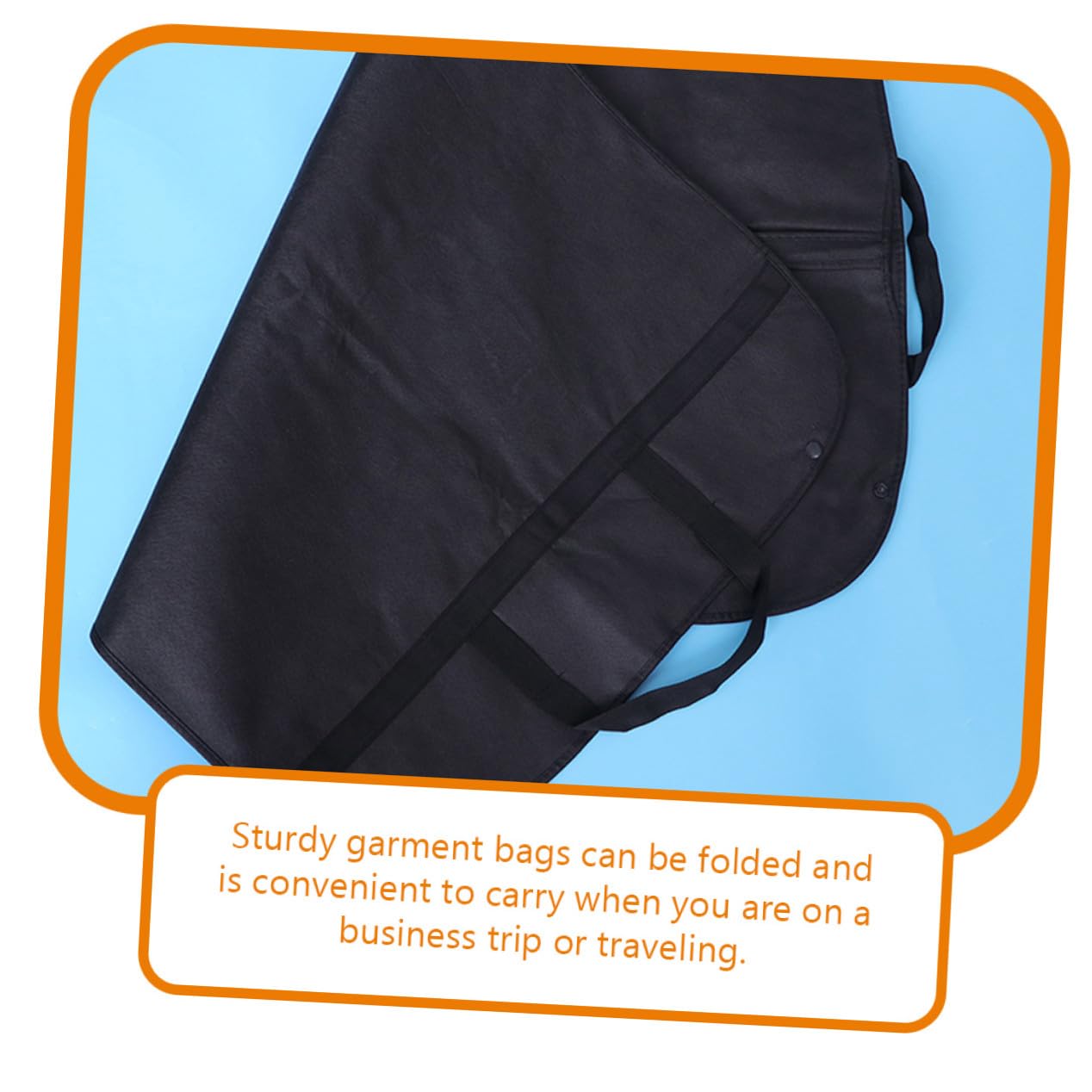 Funda Protectora para Ropa Colgante de Viaje 5 Piezas Negra | Tejido No Tejido, Plegable y Lavable, Reutilizable, para Colgar en Armario o Llevar en Trayectos