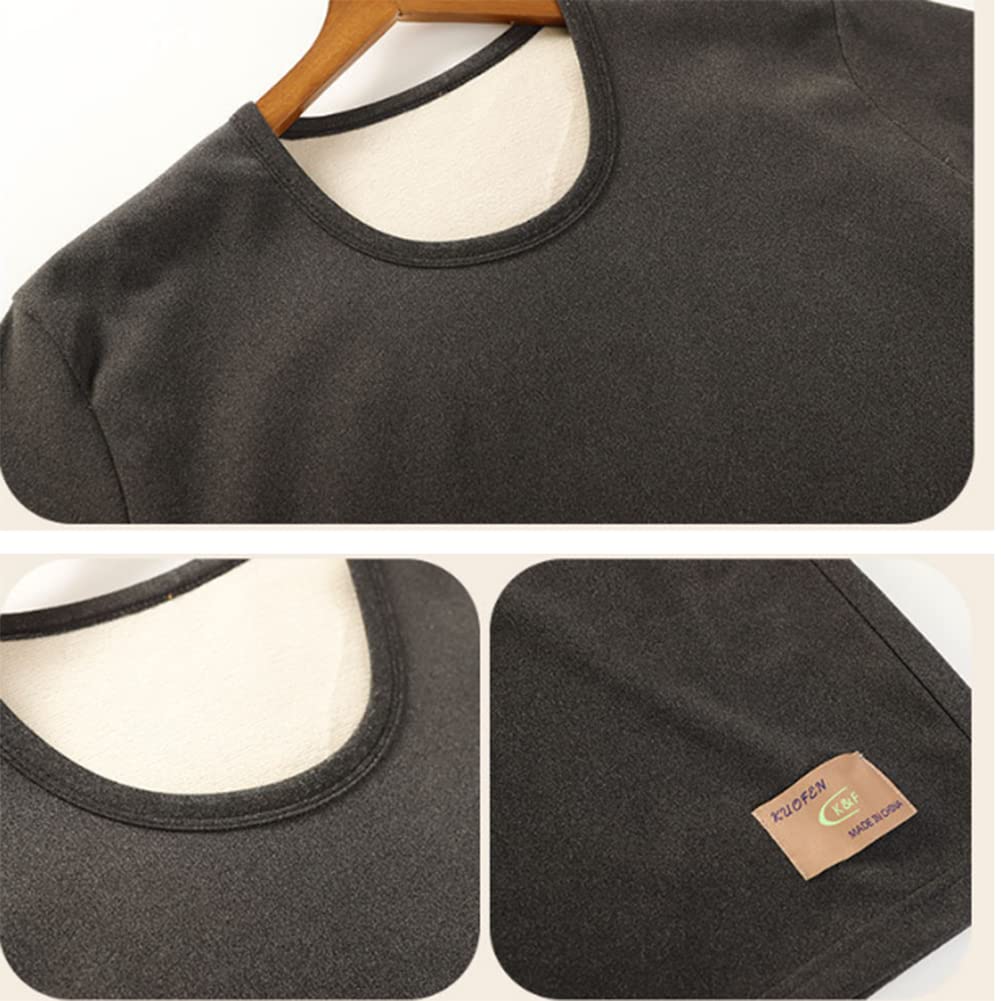 Men's Thermal Underwear with Inner Fleece Warm Ski Winter Set 3XL-9XL